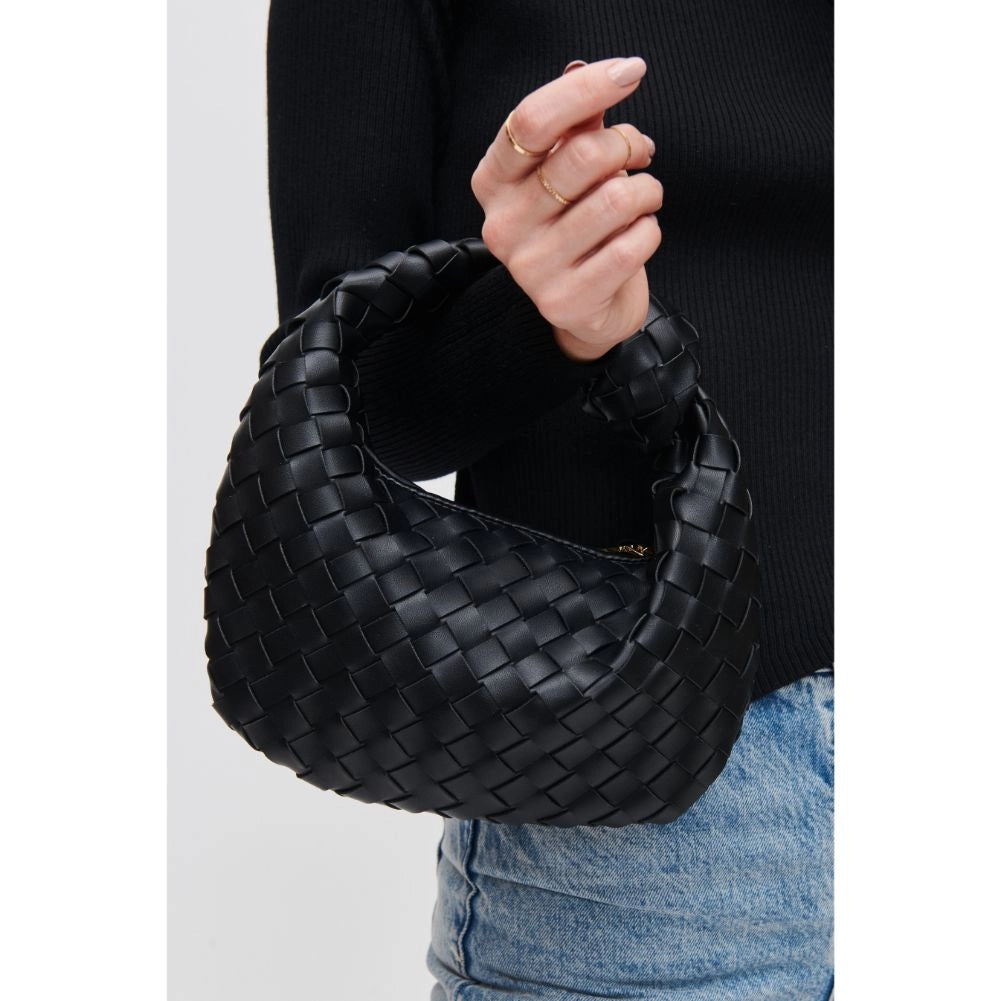 Tracy Woven Clutch Black