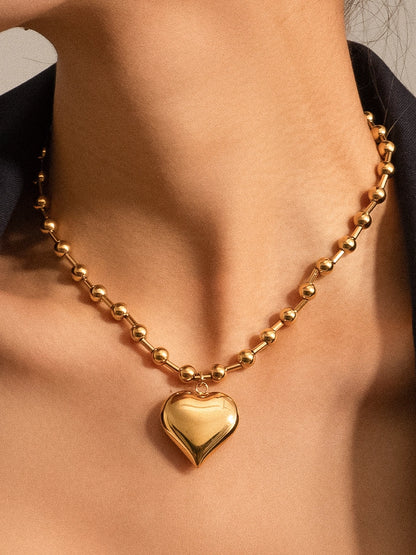 Paris 18k Gold filled Heart Necklace