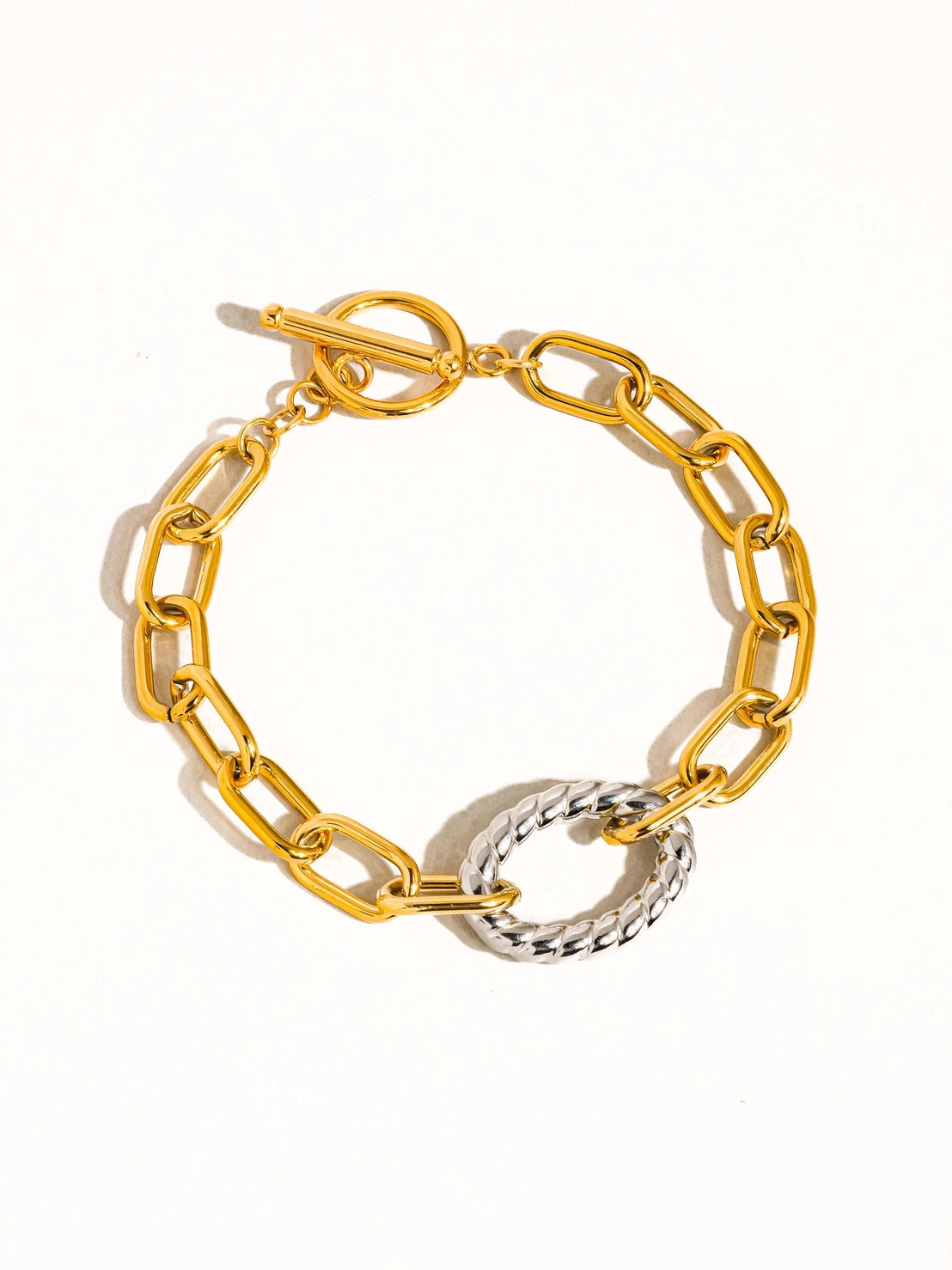 Henriette 18k Gold Two Tone Bracelet
