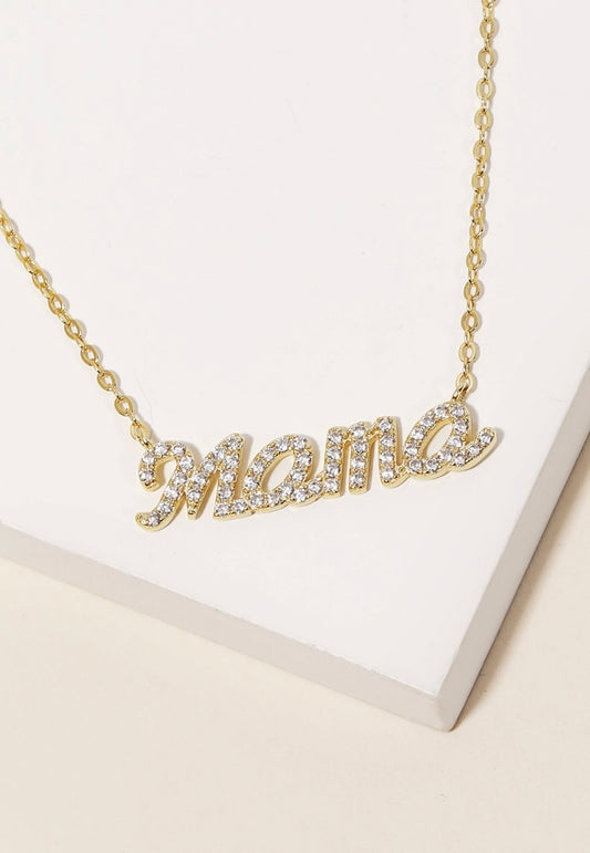 Mama Pendant Necklace