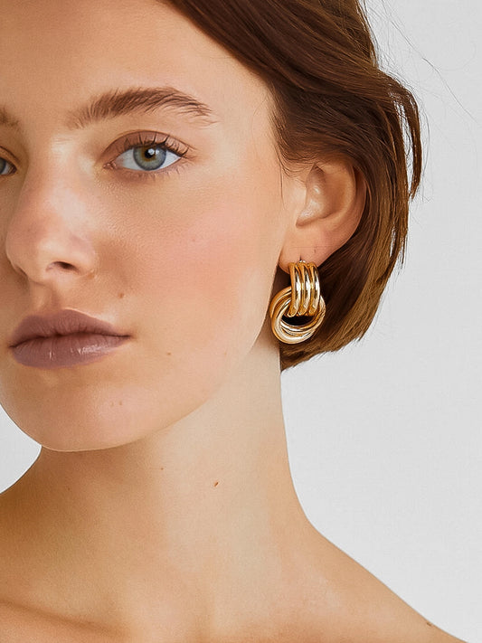 Wanda 18k Multi-Colored Earring