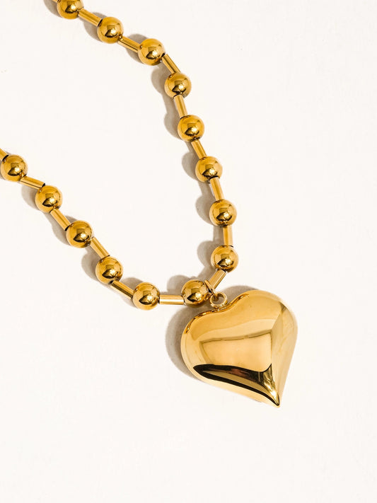 Paris 18k Gold filled Heart Necklace