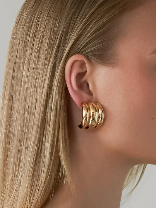 Colton 18k Gold filled Spiral Earring